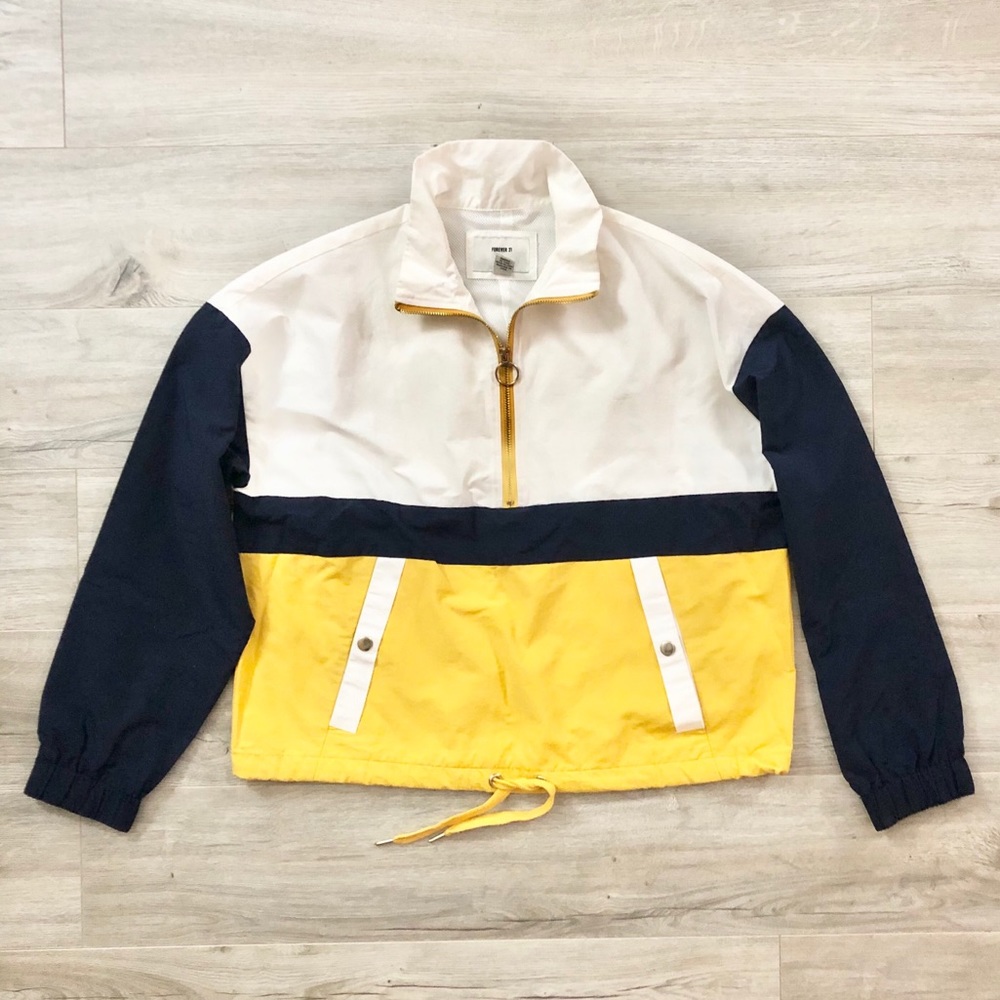 Oversized Quarter Zip Windbreaker